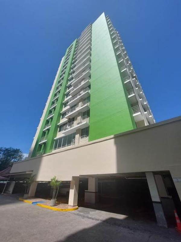 High-rise PH Green Park exterior with balconies and covered parking Condado del Rey Panama City