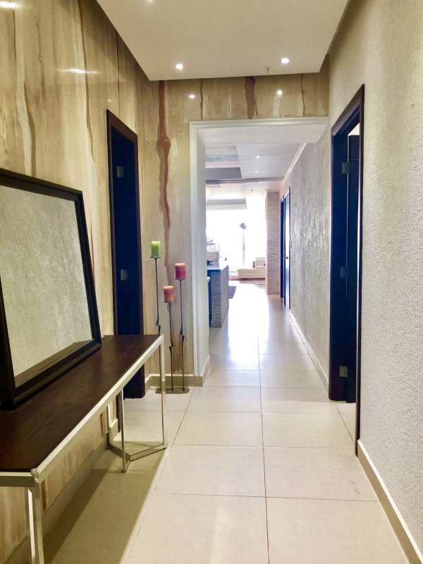 Spacious open plan living dining with large windows ocean view PH Rivage Panama City