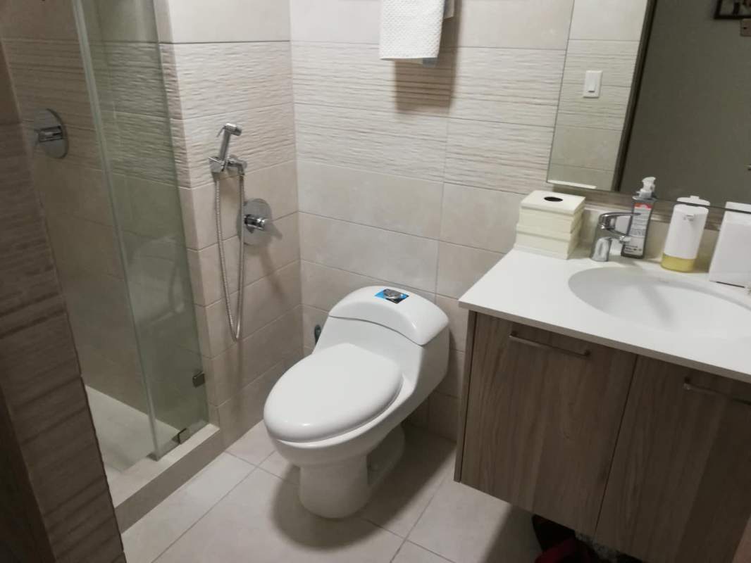 Modern kitchen stainless appliances granite countertops Edison Park Panama