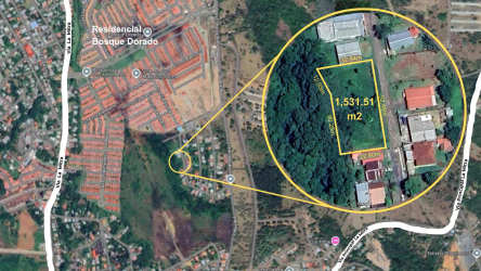 1531 square meter flat fenced plot with trees for residential build La Chorrera Panama