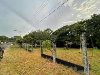 Fenced vacant land with trees and street access in La Mitra La Chorrera Panama