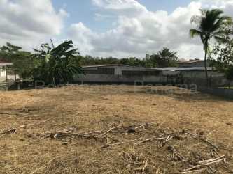 Vacant land flat partially cleared, perimeter fence Panama Pacifico near La Chorrera