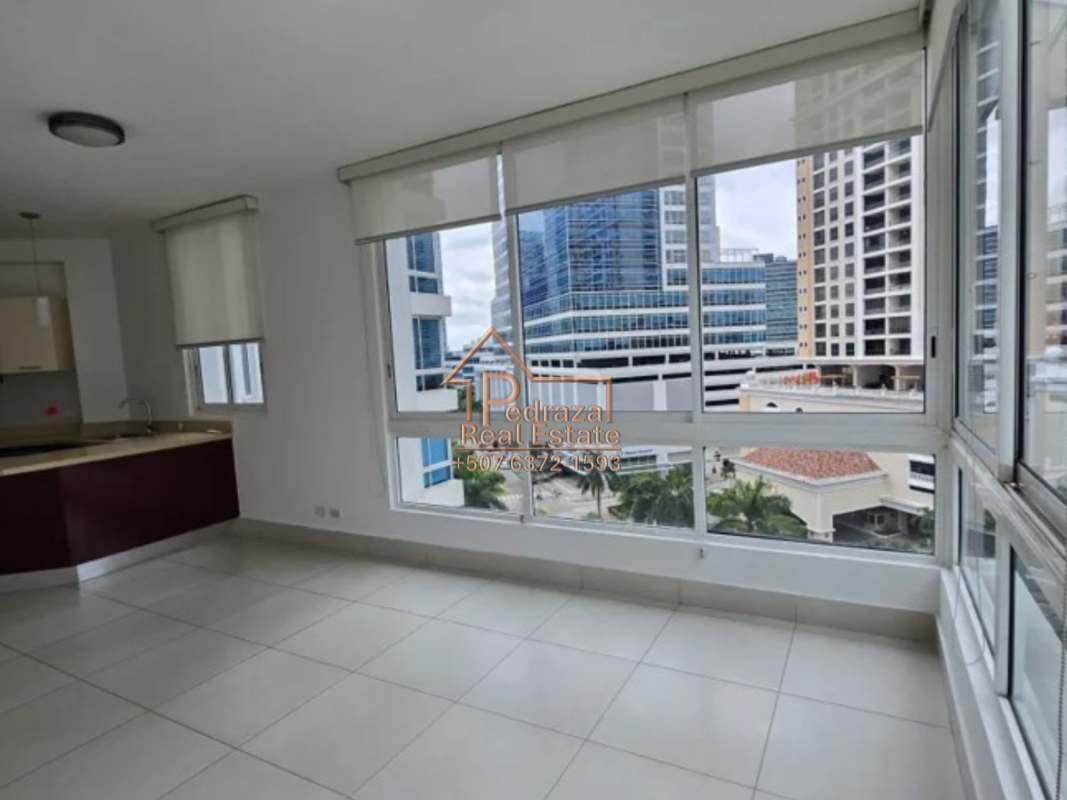 Double height lobby marble floors lounge chairs PH Castellamare Costa del Este Panama City