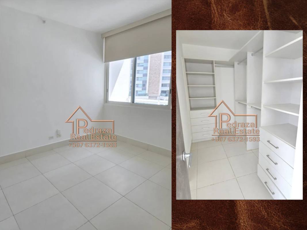 Spacious open living dining room balcony views Costa del Este city Panama PH Castellamare