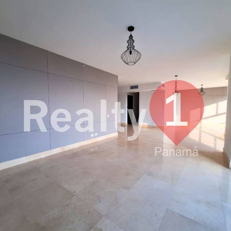 Modern spacious kitchen with granite tops wood cabinets in PH Paramount Costa del Este Panama