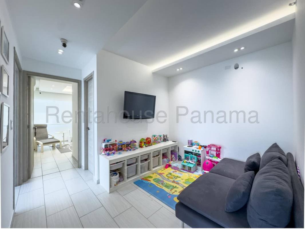 Children’s play area modern bright colorful toys PH The Towers apartment Panama City