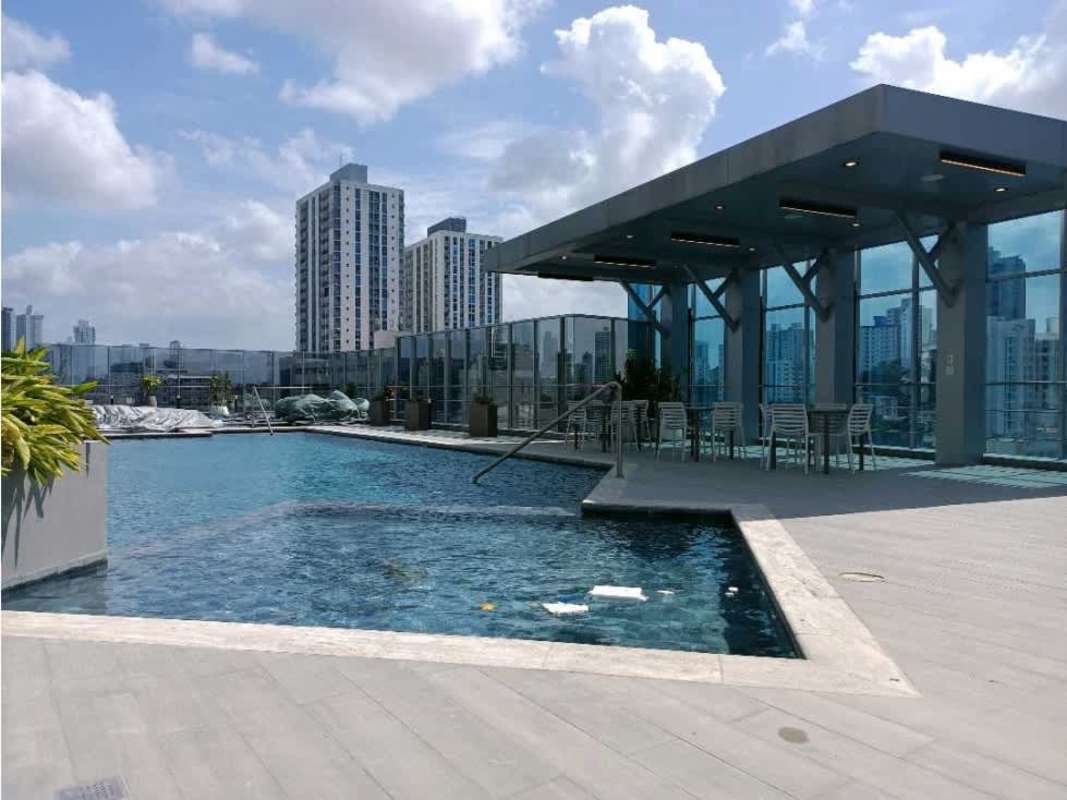 Children’s outdoor playground with colorful equipment PH Square Park Panama City