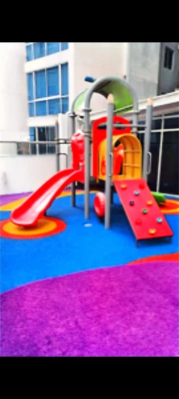 Colorful outdoor playground for children PH Coral Towers Carrasquilla Panama