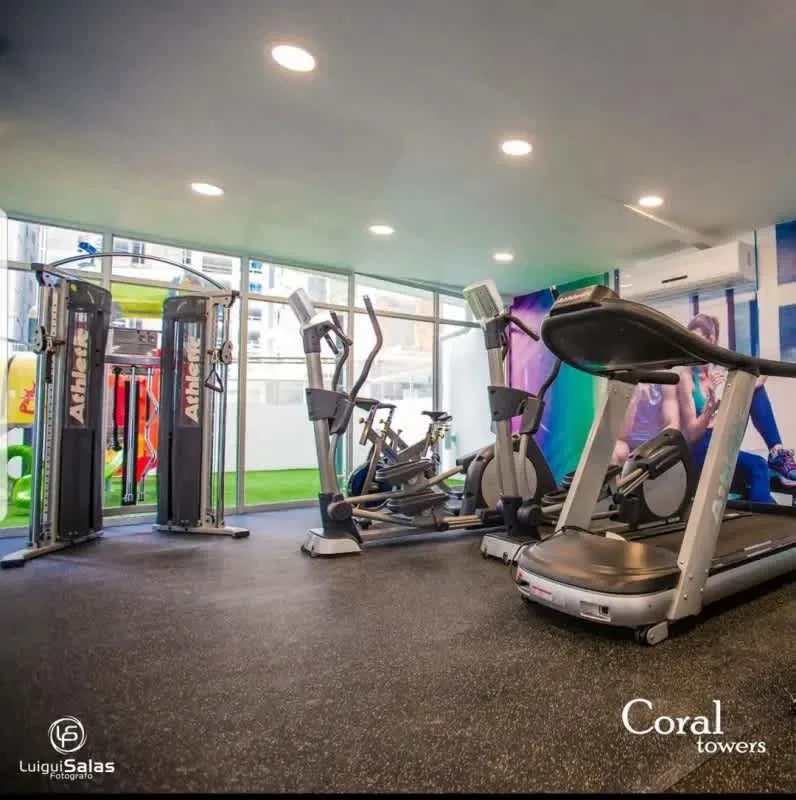 Fully equipped gym with cardio machines PH Coral Towers Carrasquilla Panama