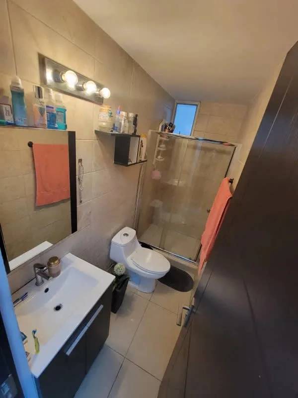 Contemporary bathroom with glass shower enclosure PH Coral Towers Carrasquilla Panama