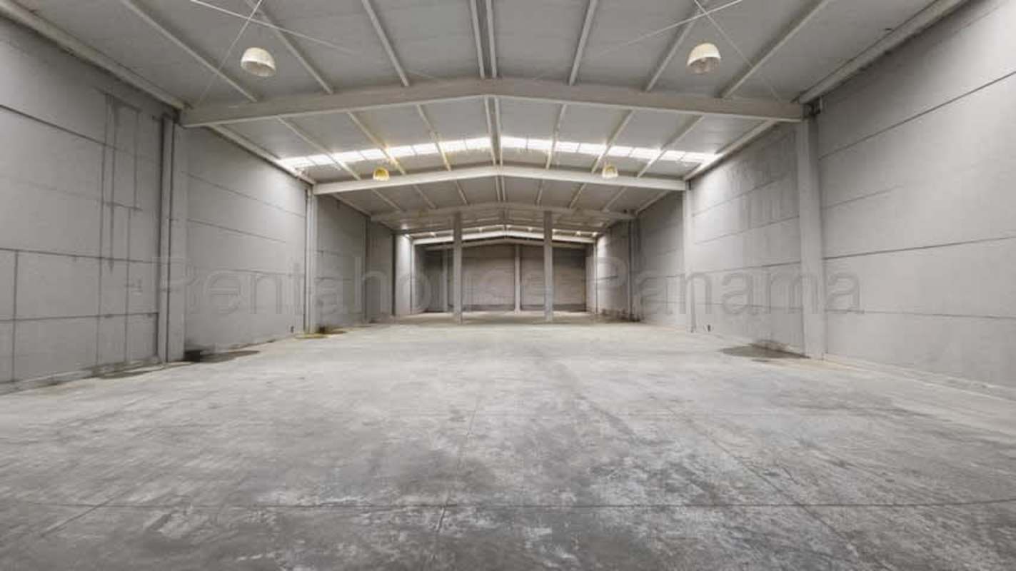 Spacious empty warehouse with concrete flooring high ceilings for industrial storage Panama