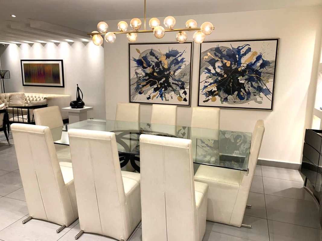 Modern remodeled kitchen with granite countertops in Mystic Point Punta Pacifica apartment for sale