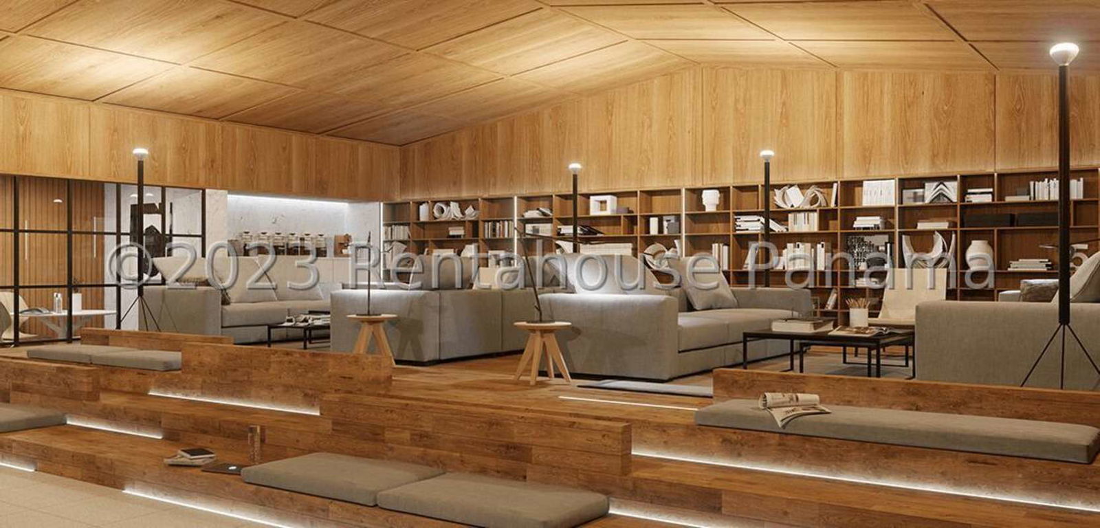 Elegant bathroom with glass shower and porcelain tile in PH Grand Coco Coco del Mar Panama