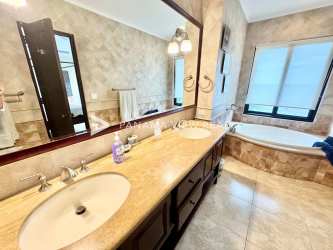 Private swimming pool at luxury beachfront villa with ocean views in Buenaventura Panama