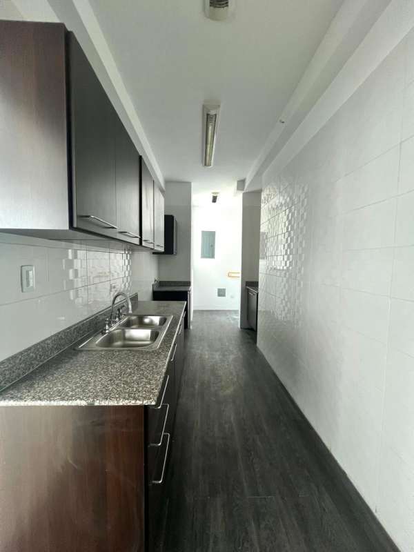 Modern bathroom with glass shower and ceramic tile in Belle View Tower Panama City