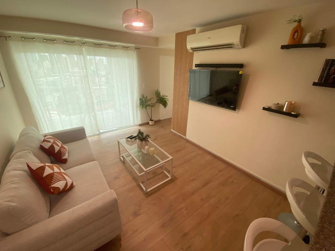 Residential building gym with cardio and weights in PH Vista Tower Obarrio Panama City