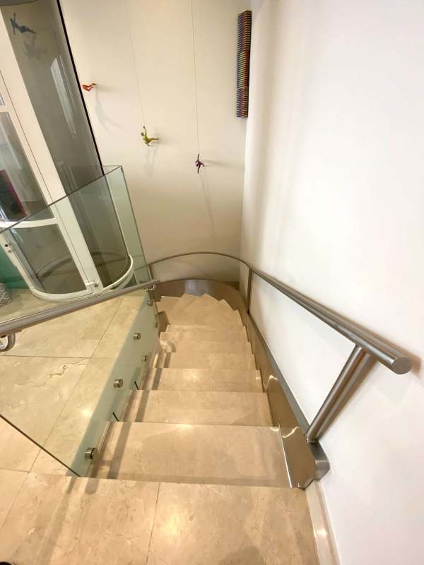 Penthouse-level private elevator with elegant finishes in PH La Vista on the Green