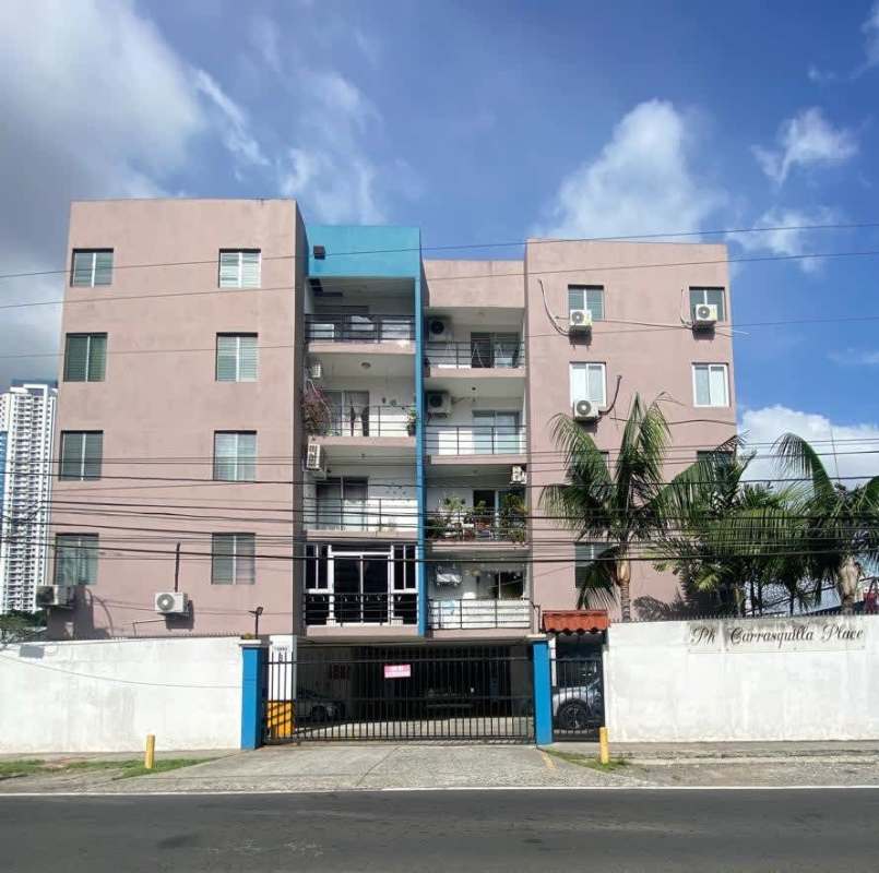PH Carrasquilla Place four story apartment building with balconies and gated parking San Francisco Panama