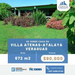 Exterior of house with lush tropical lawn large green space Atalaya Panama