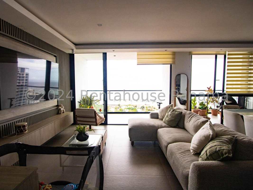 Spacious master bedroom with private bath and ocean view at Victory Wellness Panama