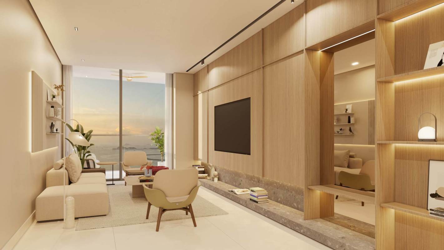 Spa and wellness room with soaking tubs and sunset view Skyline Tower Panama City