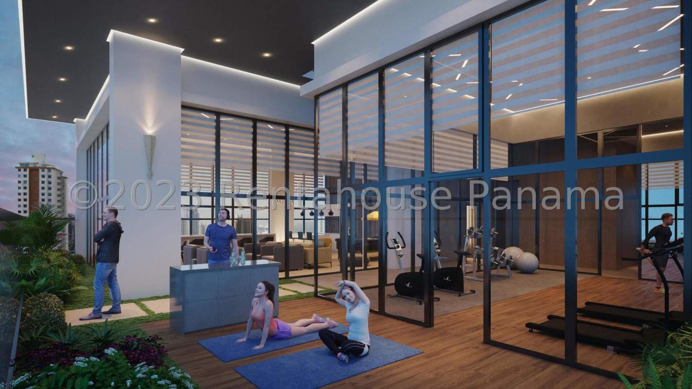 Indoor children's playroom with skyline views PH Aura Obarrio Panama