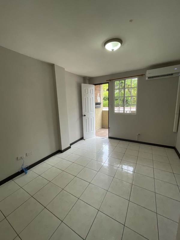 Living and dining room with AC, ceiling fan, balcony in PH Albrook Park Albrook Panama City