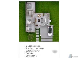 Minimalist bedroom view with tiled floor and bright window in house for sale Panama