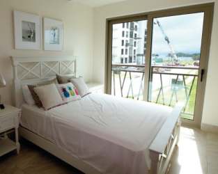 Infinity edge swimming pool with ocean backdrop in Playa Escondida Resort Colón Panama