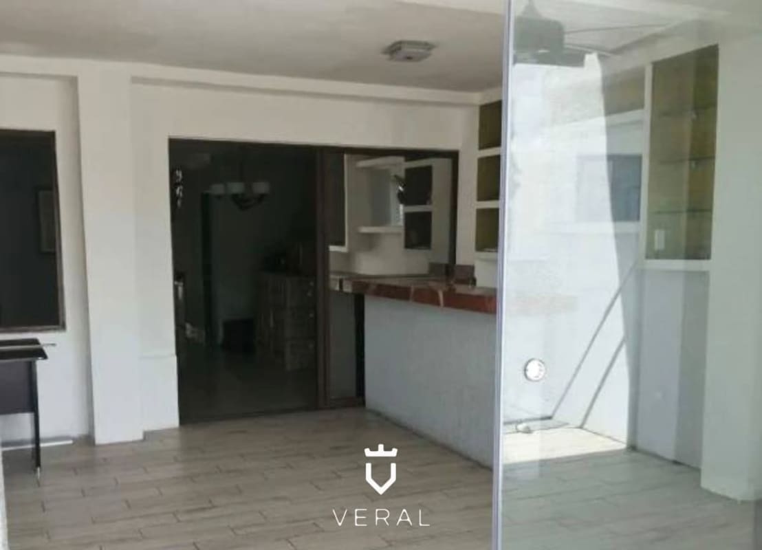 Open plan living and dining with marble floors in house for rent Green Village Panama