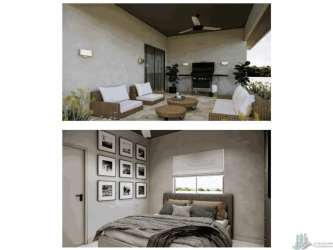 Accessible bathroom with walk-in shower new Boquete house