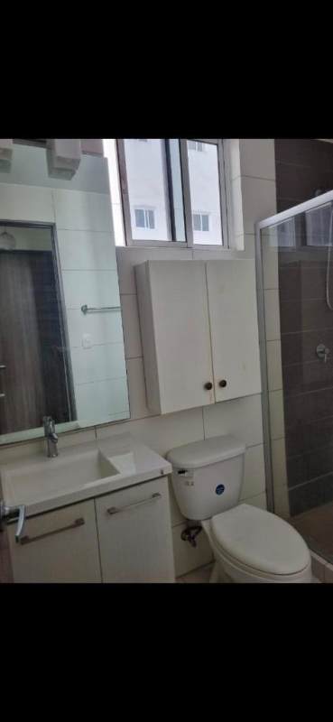 Glass shower enclosure and ceramic tiles modern bathroom PH Torres de Cantabria Don Bosco Panama City