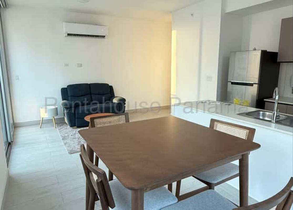 Open kitchen with dining space modern appliances PH Urbana Obarrio Panama