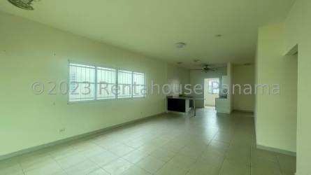 Kitchen granite countertops cabinets tiled floor at Residencial La Chorrera Panama Oeste