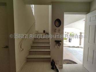 Kitchen granite countertops tile backsplash cabinets Costa Verde Panama home for sale