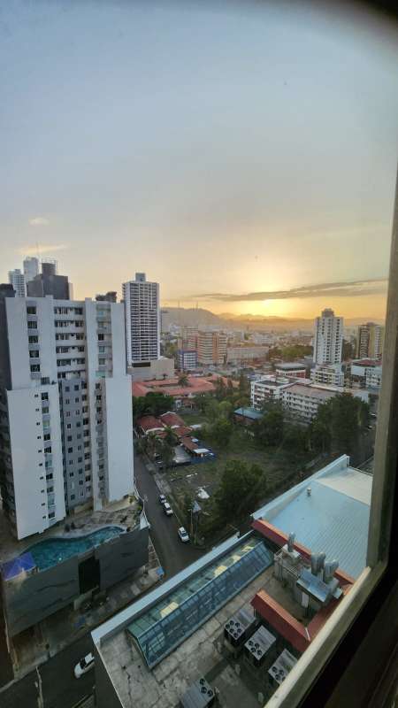 Modern open plan dining area furnished in PH Belle View Bella Vista Panama