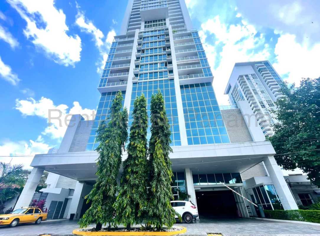 Spacious living room with terrace access and city views PH San Francisco Terrace Panama