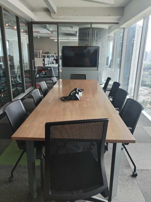 Open office area with cubicles in Punta Pacifica Panama City