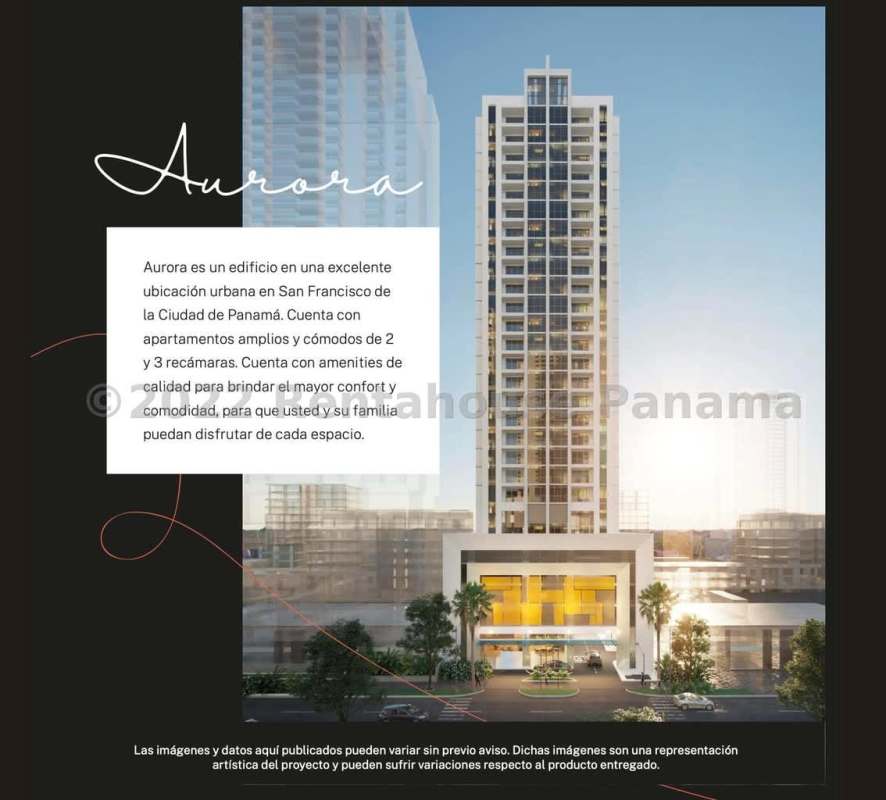 Modern 3-bedroom apartment floor plan with terrace in PH Aurora San Francisco Panama.