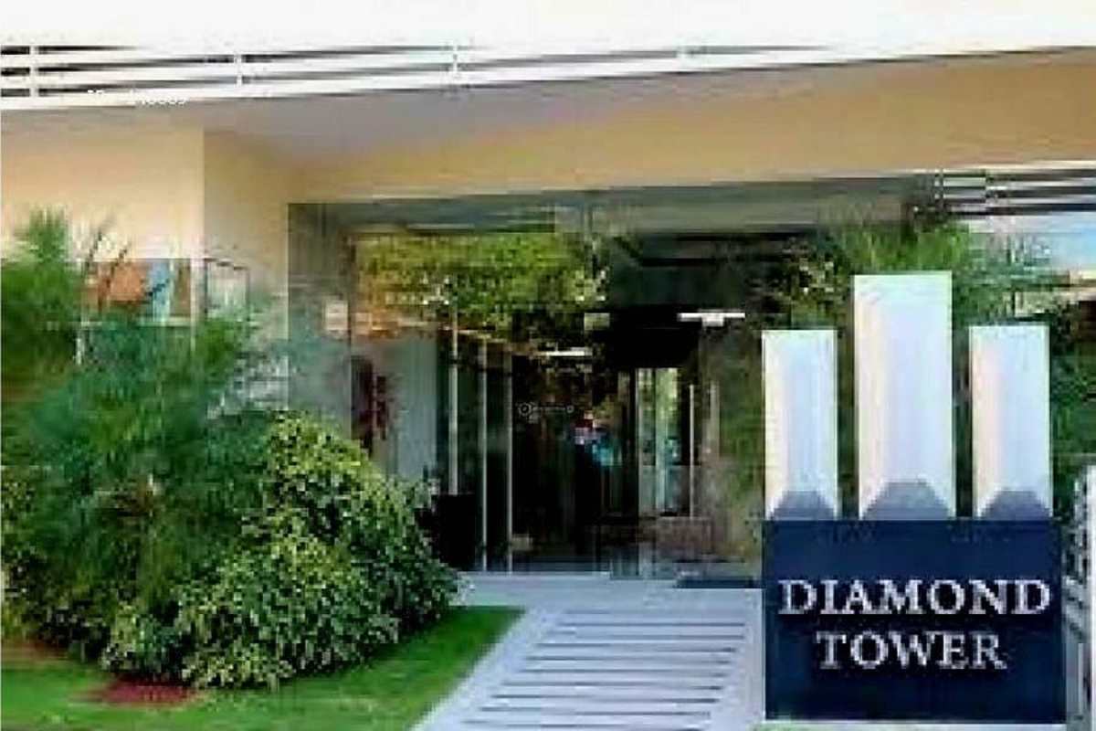 Private balcony with skyline panoramic view PH Diamond Tower San Francisco Panama