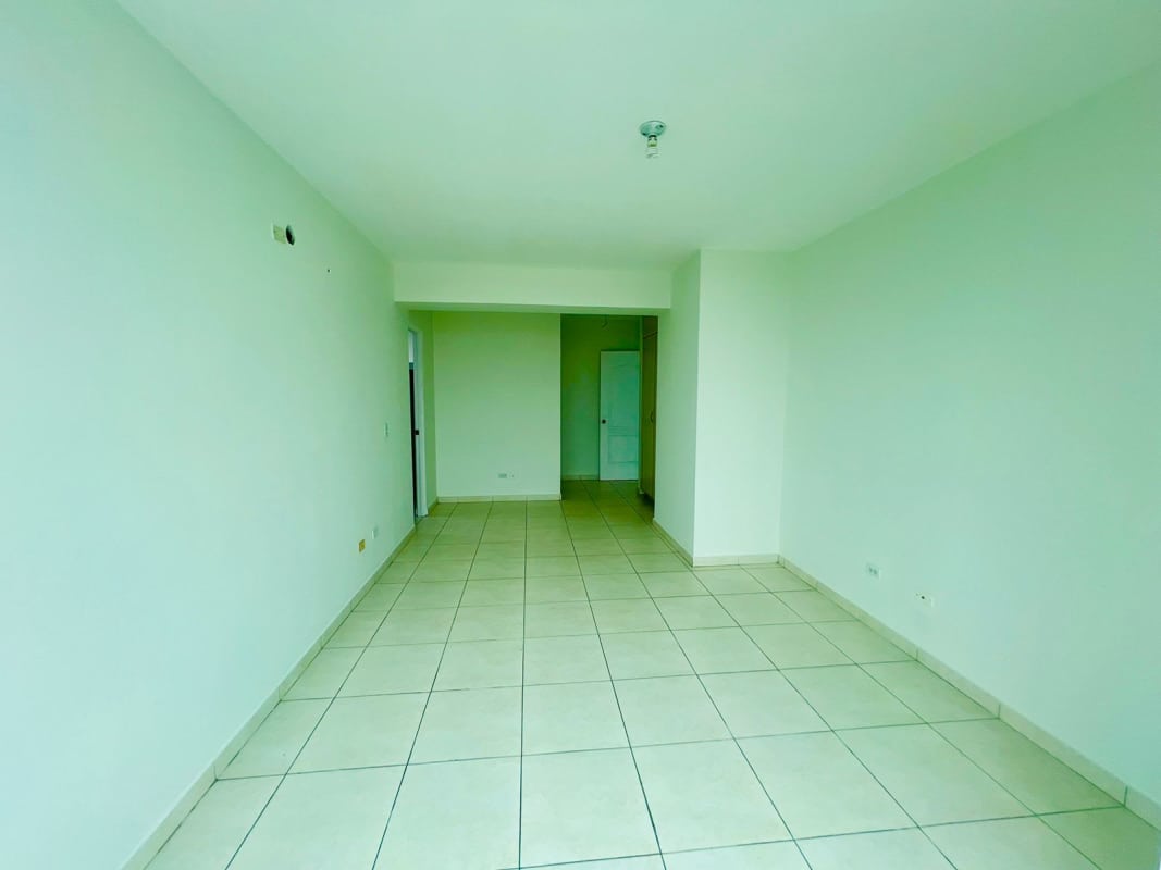 Lobby lounge with sofas, wall art marble accents in PH Imperial Tower Costa del Este