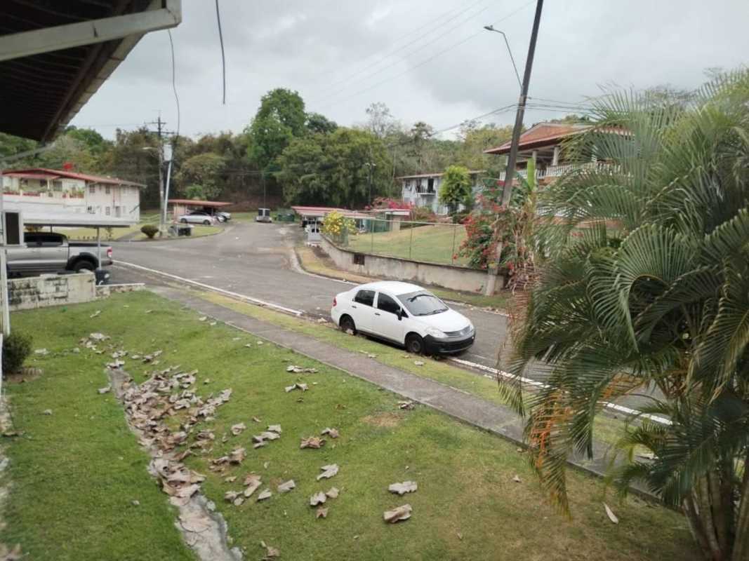 Suburban street with cars, lawns, trees in Clayton Panama rental community