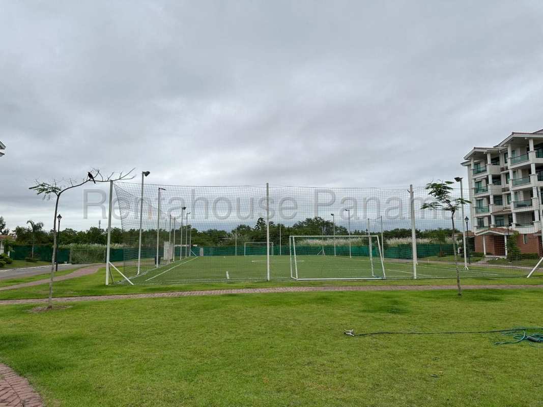 Modern bedroom with split AC, wood floors, closet at PH Costamare Costa Sur Panama City