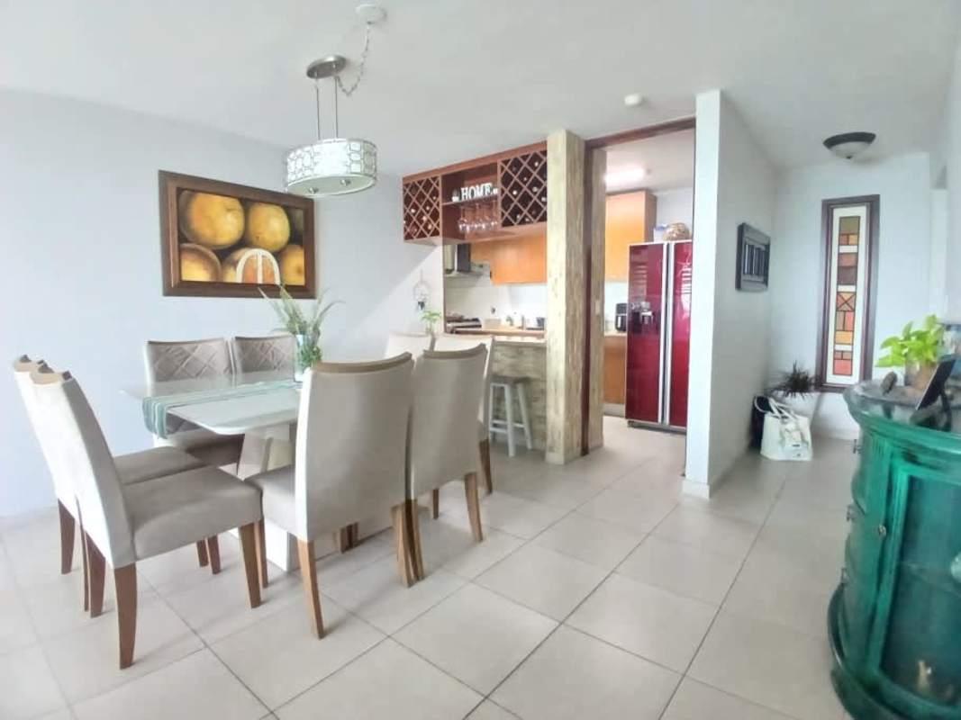 Overlooking infinity pool and skyline from PH Bahía Pacífica condo for sale Panama City