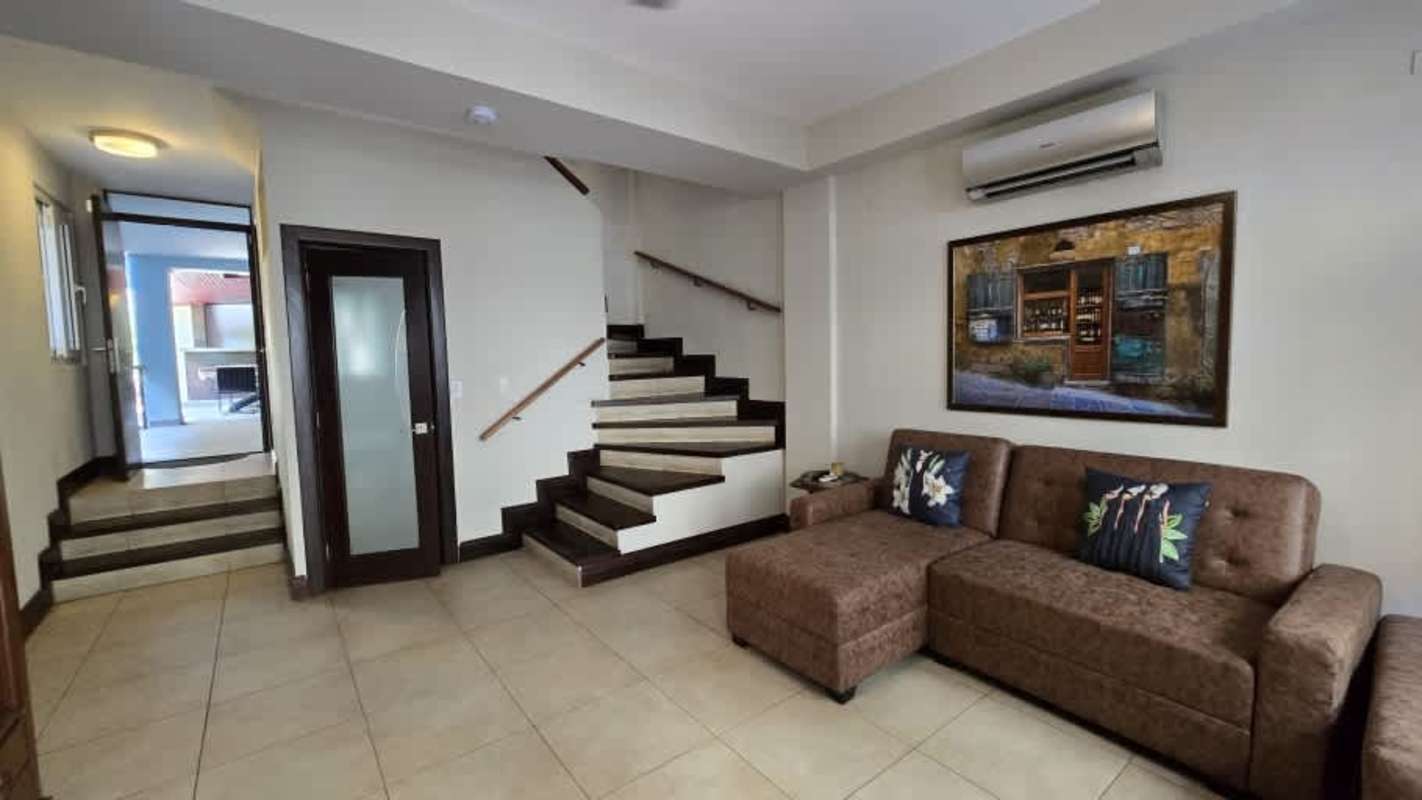 Updated colonial kitchen with wood cabinetry, granite countertops, stainless appliances Casco Viejo Panama