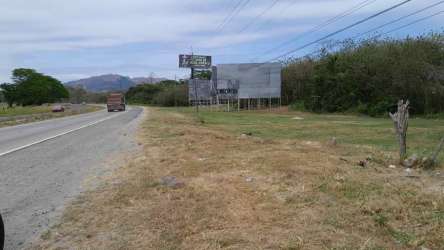 Open highway land with billboard frame close to Coronado Nueva Gorgona Panama