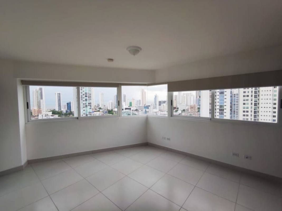Bright open living dining room with skyline views PH Vista del Parque Panama City