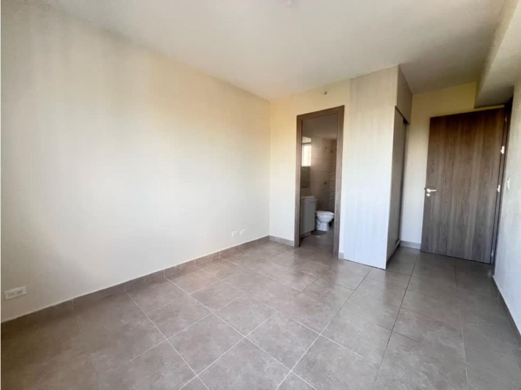 Facade of apartment towers and outdoor basketball court PH Torres de Cantabria Panama