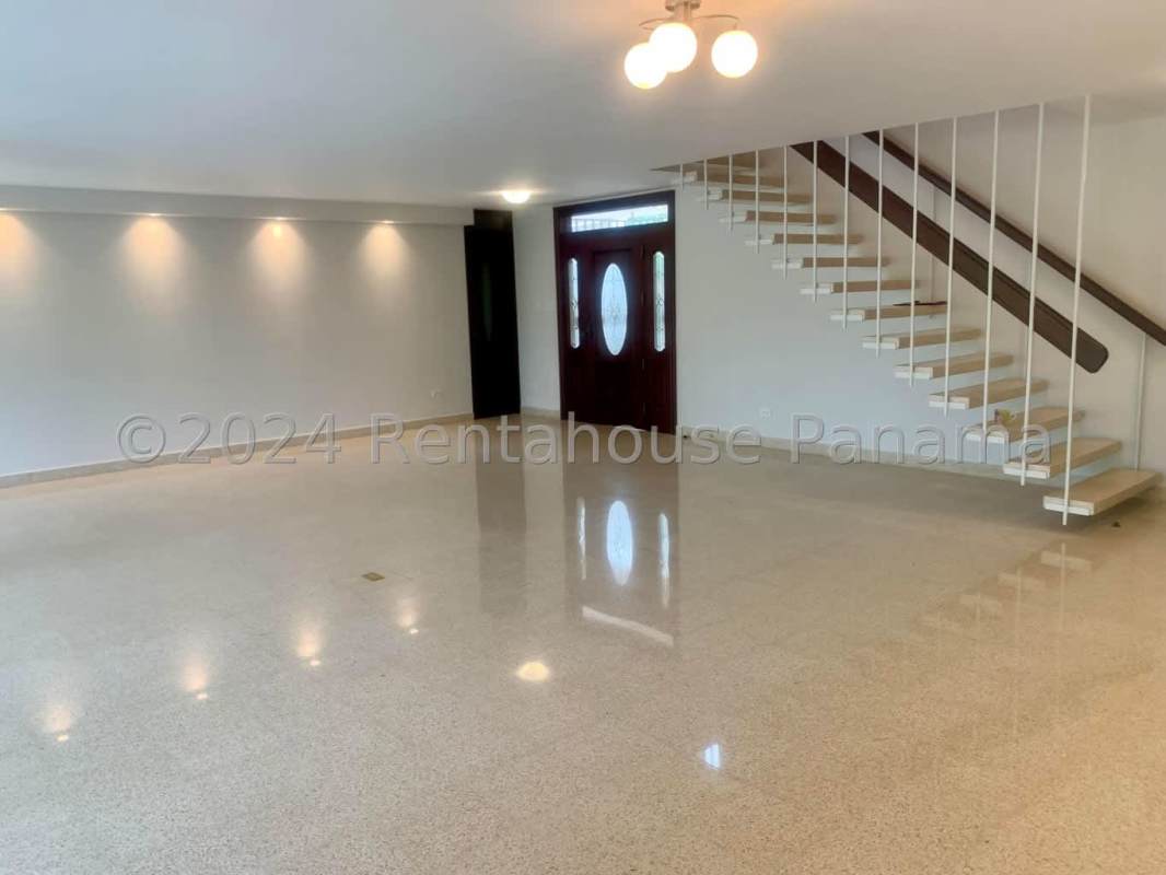 Remodeled kitchen with granite countertop luxury house Altos del Golf Panama City