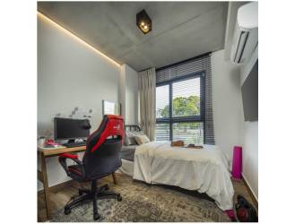 Contemporary kitchen with quartz counters at PH Centriqo Panama Pacifico for sale